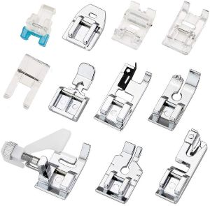 11Pcs Presser Feet, Sewing Machine Kit Household DIY Spare Parts Accessories for Sewing Machine Brother Singer Janome Toyota