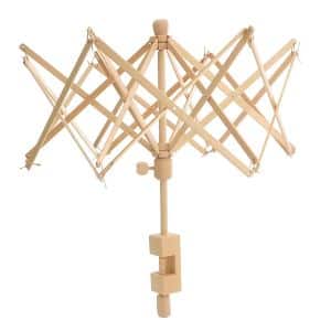 She-Lin Wooden Umbrella Swift Yarn Winder - Knitting Umbrella 24" Swift Yarn Winder Holder, 1pcs Swift Yarn Winder