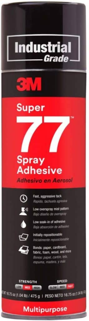 3M 21210 Multipurpose Spray Adhesive 24 fl. oz. Super 77 Multipurpose Adhesive