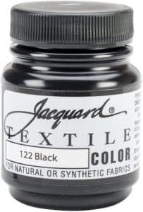Jacquard Products TEXTILE 1122 Textile Color Fabric Paint 2.25 Ounce Black