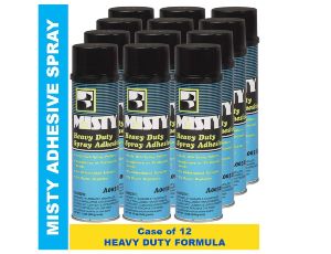 Misty Heavy Duty Spray Adhesive 12 Oz 1002035 Case of 12 Industrial Strength