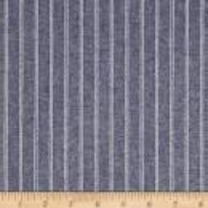 Stripe Herringbone Chambray Indigo