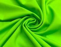 A green fabric with a swirl pattern.