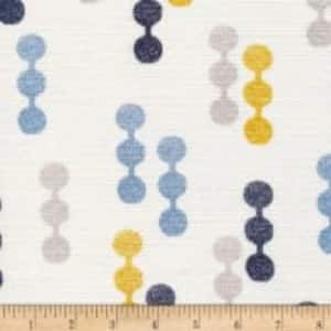 Cloud9 Fabrics Organic Homestyle Barkcloth Dot to Dot White Cloud9 Fabrics Organic Homestyle Barkclo