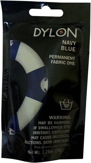 Dylon 87008 Permanent Fabric Dye 1.75 Ounce Navy