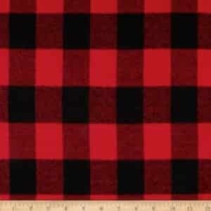 Kaufman Mammoth Flannel Buffalo Plaid Red