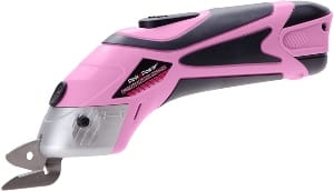 Pink Power Electric Fabric Scissors Box Cutter for Crafts Sewing Cardboard Scrapbooking Cordles