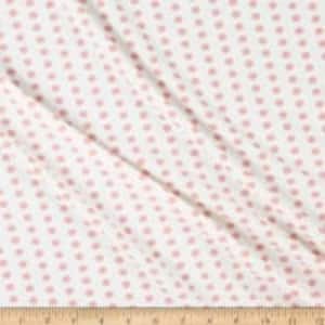 Polyester Jersey Knit Polka Dot Mauve