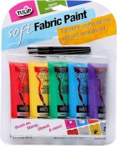 TULIP 29375 Soft Fabric Paint 5 Pack