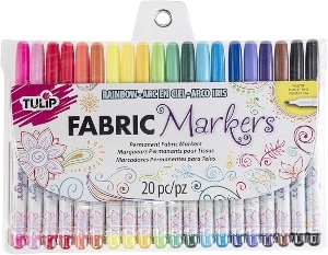 Tulip 28976Tulip Permanent Nontoxic Fabric Markers 60 Pack