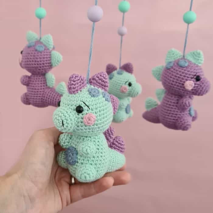 baby dinosaur mobile free pattern