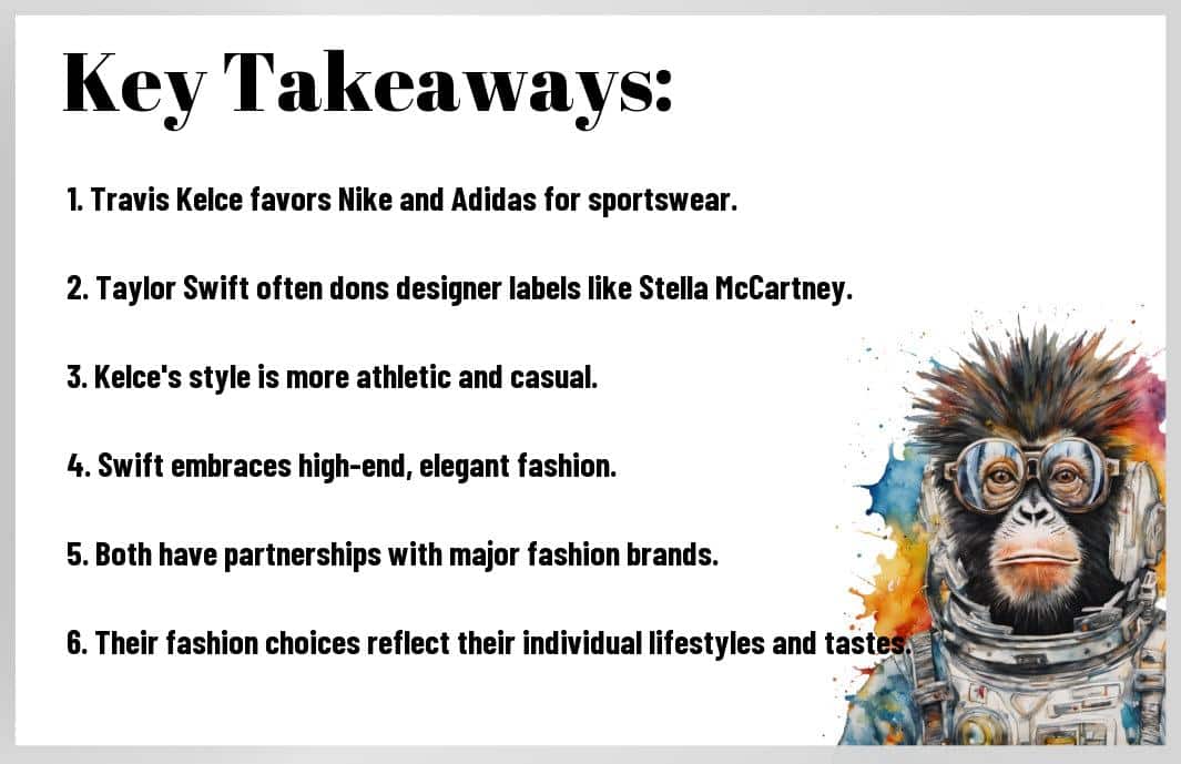 travis kelce and taylor swifts favorite fashion brands